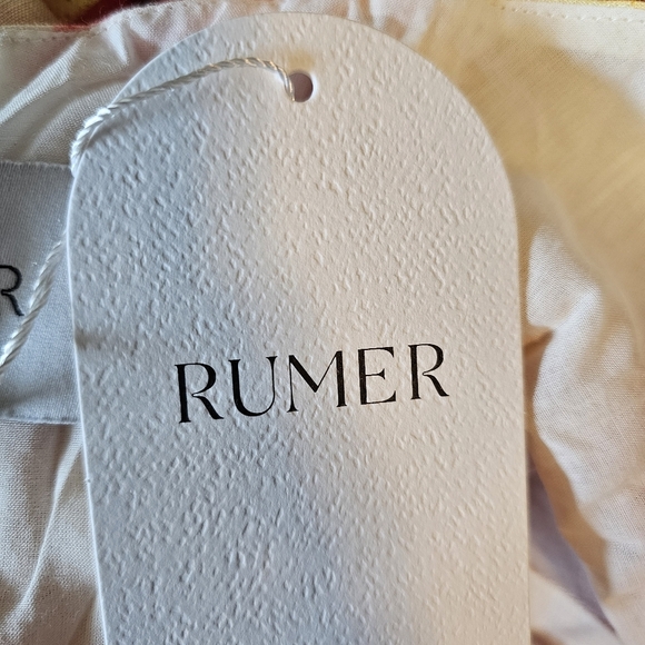 Rumer Sunshine Halter Maxi Dress, Pink Orange Yellow Floral, Small - Picture 9 of 11